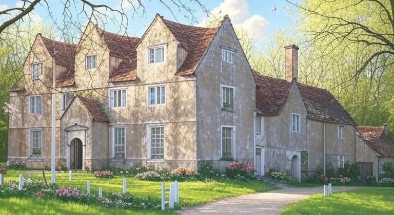 Tyneham House painting